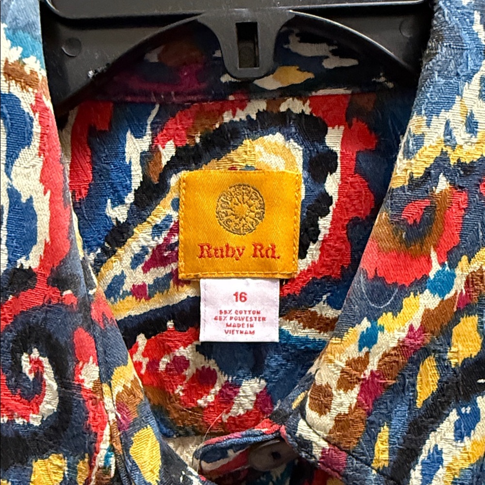 Ruby Rd. Multicolor Paisley Jacket - Picture 2 of 3